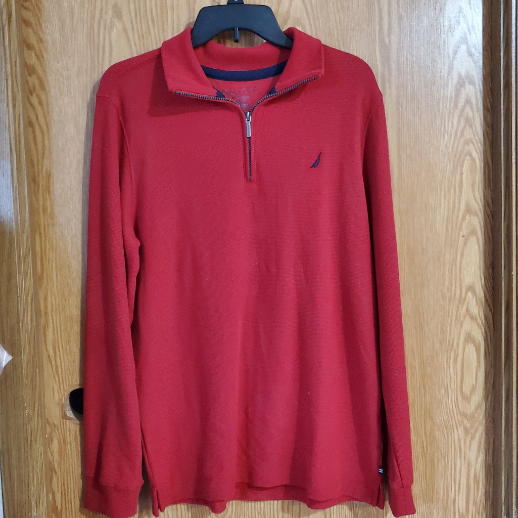 Nautica 1/4 Zip Pullover Top Size Xl